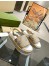 Gucci Platform Sandals in GG Raffia Effect Fabric