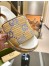 Gucci Platform Sandals in GG Raffia Effect Fabric