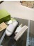 Gucci Platform Sandals in White GG Supreme Canvas 