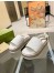 Gucci Platform Sandals in White GG Supreme Canvas 