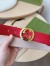 Gucci Interlocking G Buckle Belt 38MM in Red Signature Leather