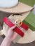 Gucci Interlocking G Buckle Belt 38MM in Red Signature Leather