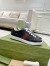 Gucci Men's Ace Sneakers in Black Signature Leather with Web