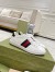 Gucci Women's Ace White Sneakers with Blue & Red Web