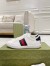 Gucci Women's Ace White Sneakers with Blue & Red Web