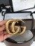 Gucci Brown Grained Leather Belt 38MM with Double G Buckle