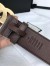 Gucci Brown Grained Leather Belt 38MM with Double G Buckle