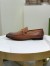 Gucci Men's Jordaan Loafers in Brown Leather
