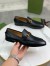 Gucci Men's Jordaan Loafers in Black Leather