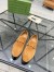 Gucci Men's Jordaan Loafers in Brown Suede Leather