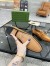 Gucci Men's Jordaan Loafers in Brown Suede Leather