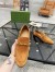 Gucci Men's Jordaan Loafers in Brown Suede Leather