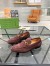 Gucci Men's Jordaan Loafers in Dark Brown Suede Leather