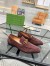 Gucci Men's Jordaan Loafers in Dark Brown Suede Leather