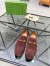 Gucci Men's Jordaan Loafers in Dark Brown Suede Leather