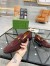 Gucci Men's Jordaan Loafers in Dark Brown Suede Leather