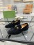 Gucci Men's Jordaan Loafers in Black Suede Leather