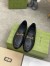 Gucci Men's Horsebit Slip-on Loafer in Black Leather
