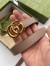 Gucci GG Marmont Thin Belt 20MM in Dusty Pink Leather