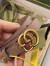 Gucci GG Marmont Thin Belt 20MM in Dusty Pink Leather