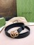Gucci GG Marmont Thin Belt 20MM in Black Leather
