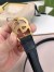 Gucci GG Marmont Thin Belt 20MM in Black Leather