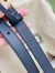 Gucci GG Marmont Thin Belt 20MM in Black Leather
