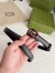 Gucci GG Marmont Belt 20MM in Black Leather with Black Buckle