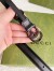 Gucci GG Marmont Belt 20MM in Black Leather with Black Buckle