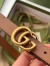 Gucci GG Marmont Thin Belt 20MM in Tan Leather