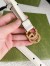 Gucci GG Marmont Thin Belt 20MM in White Leather