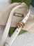 Gucci GG Marmont Thin Belt 20MM in White Leather
