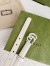 Gucci GG Marmont Belt 20MM in White Leather with White Buckle