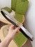 Gucci GG Marmont Thin Belt 20MM in Silver Lame leather