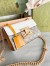 Gucci Padlock Small Shoulder Bag in GG Canvas with White Leather