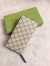 Gucci Zip Around Wallet In Beige GG Supreme Canvas