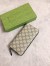 Gucci Zip Around Wallet In Beige GG Supreme Canvas