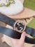 Gucci Black GG Supreme Belt 38MM with Interlocking G Buckle