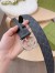 Gucci Black GG Supreme Belt 38MM with Interlocking G Buckle