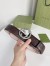 Gucci Brown Signature Leather Belt 38MM with Interlocking G Buckle