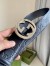 Gucci Black Signature Leather Belt 38MM with Interlocking G Buckle