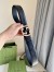 Gucci Black Signature Leather Belt 38MM with Interlocking G Buckle