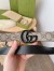 Gucci Supreme GG Marmont Belt 30MM with Black GG Buckle