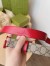 Gucci Supreme GG Marmont Belt 30MM with Red GG Buckle