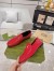 Gucci Women's Foldable Slim Horsebit Loafers in Red Leather