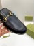 Gucci Women's Princetown Slippers in Black Leather