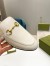 Gucci Women's Princetown Slippers in White Leather