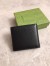 Gucci GG Marmont Bi-fold Wallet In Black Leather