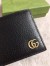 Gucci GG Marmont Bi-fold Wallet In Black Leather