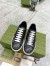 Gucci Men's Ace Sneakers in Black GG Canvas with Tigers Print